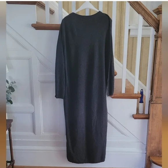 J.JILL Long Maxi Grey Sweater Dress Size Small - Picture 3 of 4